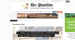 Desktop Screenshot of der-postillon.com